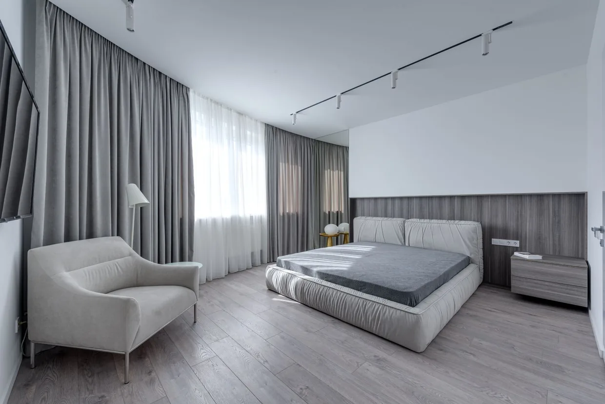 Schlafzimmer der Wohnung für Patienten